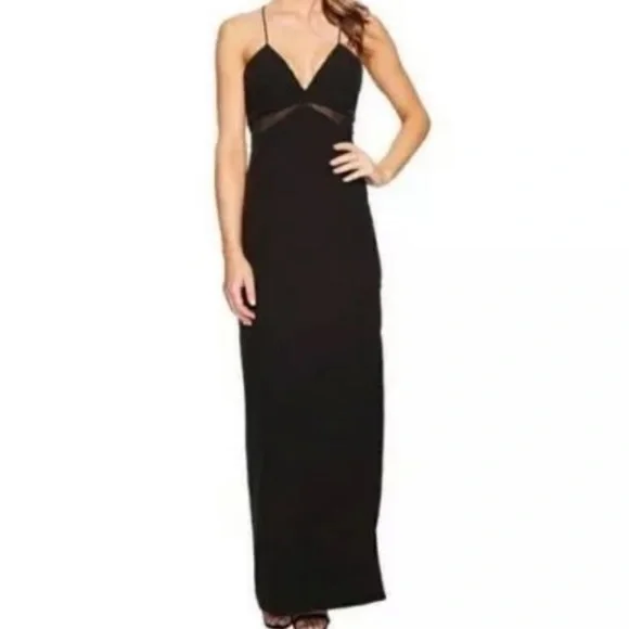 Aidan Mattox | Dresses | Aiden Mattox Black Long Party Dress Spaghetti Strap Mesh High Slit Criss Cross | Poshmark Aidan Mattox | Dresses | Aiden Mattox Black Long Party Dress Spaghetti Strap Mesh High Slit Criss Cross | Poshmark